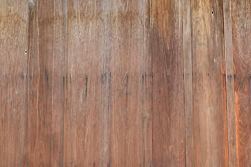 Wooden antique teak wall background.