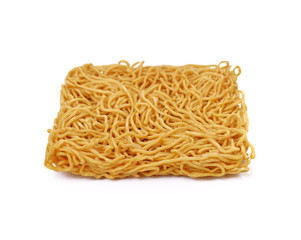 Instant noodles isolated on white background