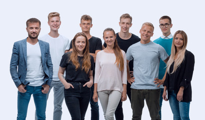 Obraz premium in full growth. a group of confident young people