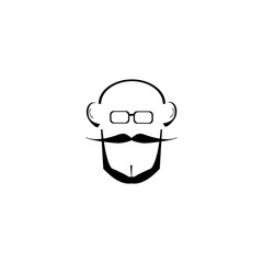 Gentleman logo vector template illustratiion