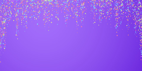 Festive confetti. Celebration stars. Colorful star