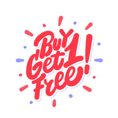 Buy one get one free. Vector icon.