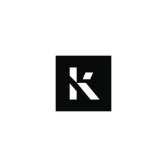K logo design vector icon template