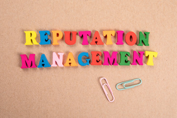 Reputation Management. Business, Survey, Marketing and Advertising Concept
