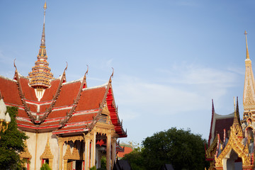 The Wat Chalong Buddhist temple in Chalong, Phuket, Thailand