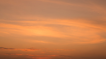 sunset in the sky