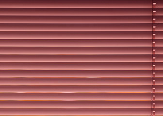Obraz premium Colorful background consisting of red rectangle in a row next to each other. Mosaic of geometric elements. Orange horizontal louver of parts