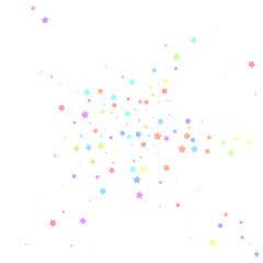Festive confetti. Celebration stars. Colorful star