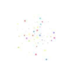 Festive confetti. Celebration stars. Colorful star
