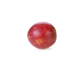 Passion fruit isolated on white background.