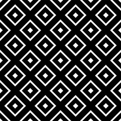 Vector geometrische naadloze patroon met ruiten. Zwart-wit abstracte patroon achtergrond