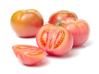 fresh tomato isolated on white background