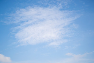 Blue sky background Close up