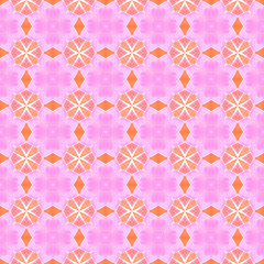 Chevron watercolor pattern. Orange ravishing boho 