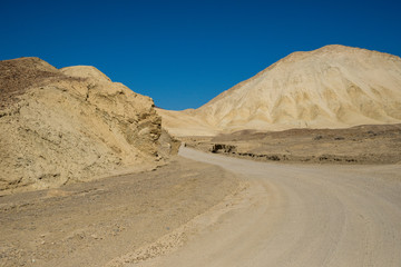 A trip in west USA Death Valley National Park Zabriskie Point