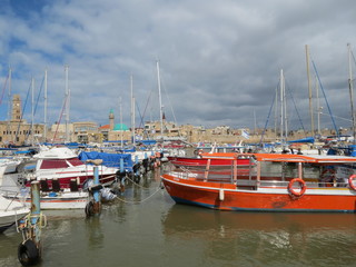 Fototapeta na wymiar Hafen von Akko (Israel)