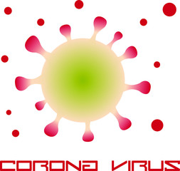 Coronavirus icon logo vector Illustration