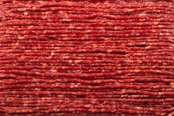 Chopped meat  isolated on white background.