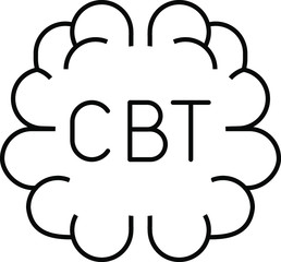 Cognitive behaviour therapy icon