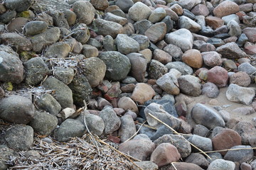 pebbles on the beach, small stones