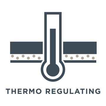 Window Or Glass Properties Isolated Icon, Thermoregulation Feature