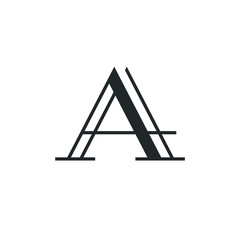 A Letter Logo Lettermark Monogram - Typeface Type Emblem Character Trademark