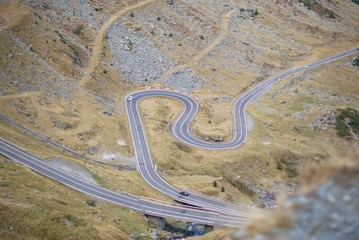 aerial view of road