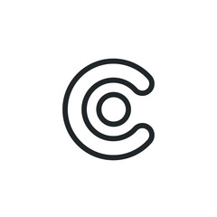 Letter C O Logo Lettermark CO Monogram - Typeface Type Emblem Character Trademark