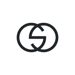 Double G Letter Logo Lettermark GG Monogram - Typeface Type Emblem Character Trademark