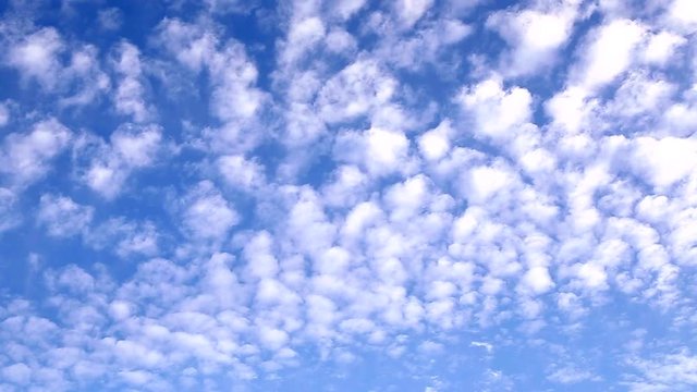 Movement of clouds in the sky with high speed. Speed motion.