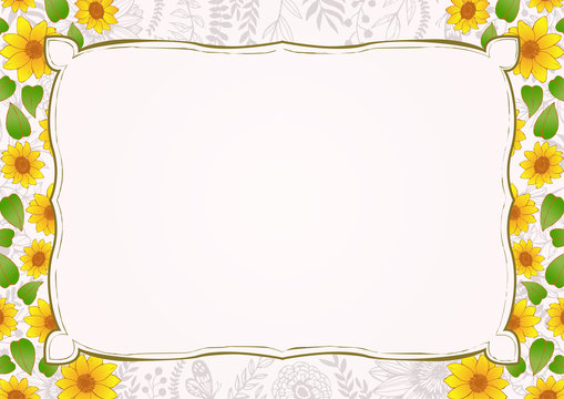 10 235 Best Sunflower Border Images Stock Photos Vectors Adobe Stock