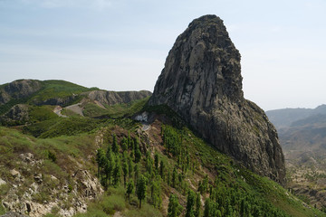 Mountains on La Gomera island, Canary islands, Spain