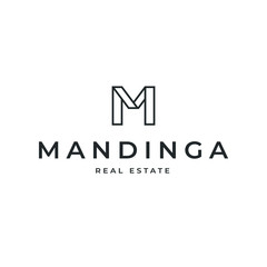 Letter M Logo Lettermark Monogram - Typeface Type Emblem Character Trademark