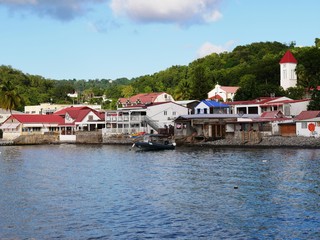 Village de Deshaies sur Basse-Terre en Guadeloupe