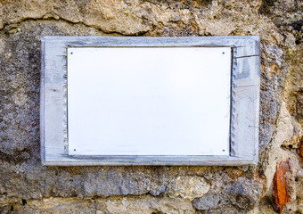 blank sign with space for text