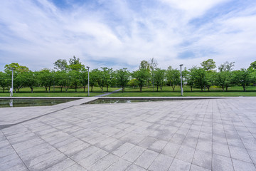 walkway in park
