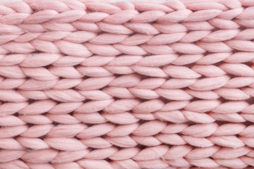 Pink merino knitted wool pattern texture