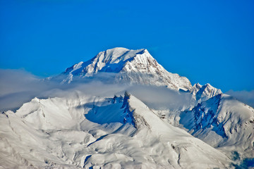Mont Blanc from Les Arcs French Alps France