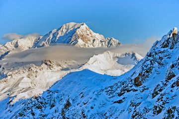 Fototapeta na wymiar Mont Blanc, Savoie, Alps, France, Europe