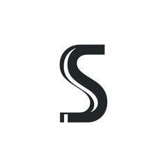 Letter S Logo Lettermark Monogram - Typeface Type Emblem Character Trademark