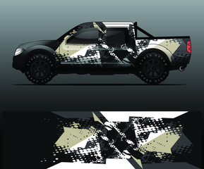 truck decal graphic wrap vector, abstract background