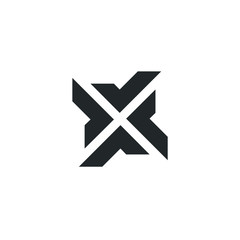 X Letter Logo Monogram Design Element Typeface Type Vintage Sign Emblem Typeset Combination Luxury Character Handmade Trademark Script Alphabet Elegant Decoration