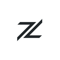 Z Letter Logo Monogram Design Element Typeface Type Vintage Sign Emblem Typeset Combination Luxury Character Handmade Trademark Script Alphabet Elegant Decoration