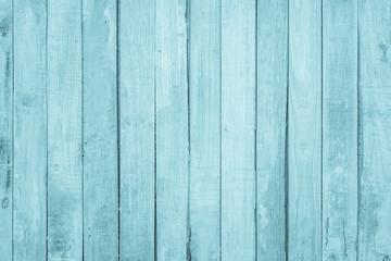 Old grunge wood plank texture background. Vintage blue wooden board wall have antique cracking...