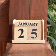 January 25, Cover Vintage background.