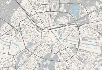 Fototapeta na wymiar map of the city of Eindhoven, Netherlands