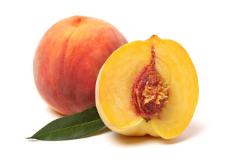 Gold Peach on a white background
