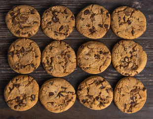 Freshly baked, homemade and delicious handmade chocolate cookies