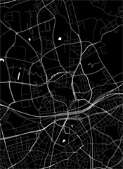 map of the city of Essen, Germany