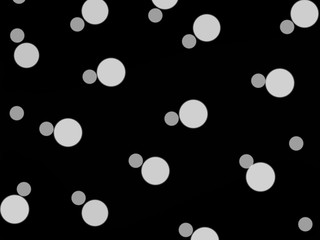 Blurred light dots on black background illustration
